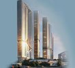 View of Luxury High End Multi-residential Housing Tower